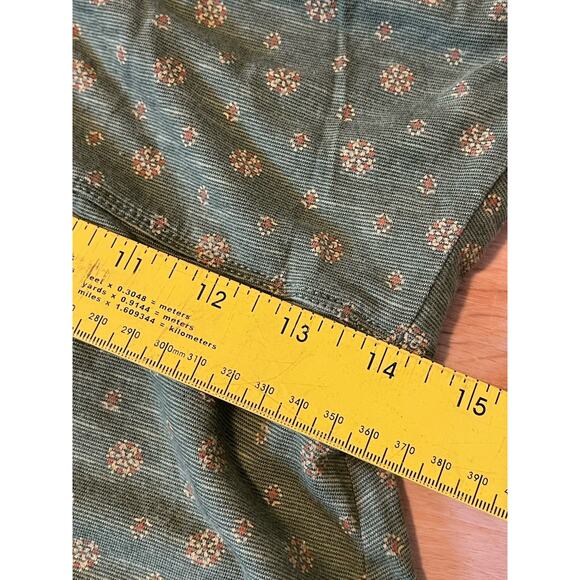 Toad & Co Women's Rosemarie Dress A-Line Cap Sleeves V-Neck Green Floral Size M - Picture 10 of 10